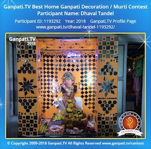 Dhaval Tandel Home Ganpati Picture
