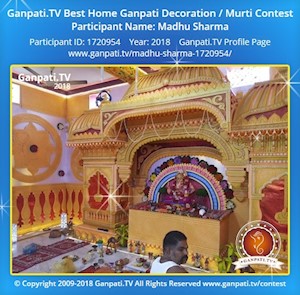Madhu Sharma Home Ganpati Picture
