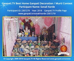 Sonali Korde Home Ganpati Picture