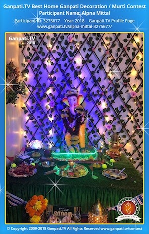 Alpna Mittal Home Ganpati Picture