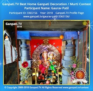 Gaurav Patil Home Ganpati Picture
