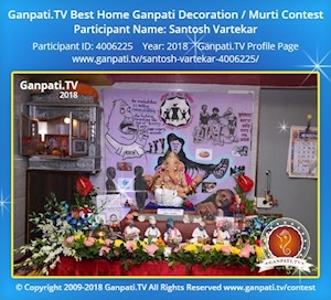 Santosh Vartekar Home Ganpati Picture