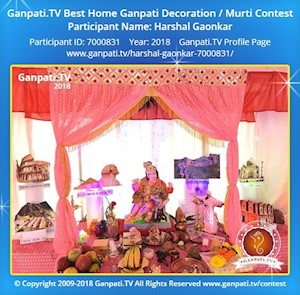 Harshal Gaonkar Home Ganpati Picture