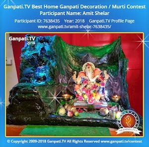 Amit Shelar Home Ganpati Picture