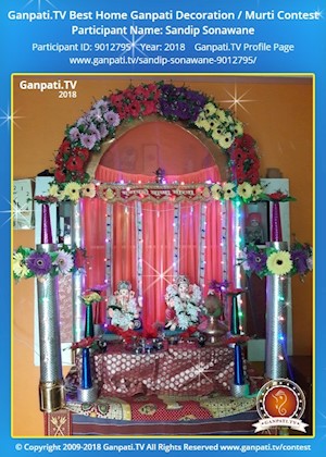 Sandip Sonawane Home Ganpati Picture