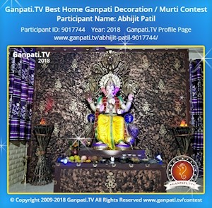Abhijit Patil Home Ganpati Picture