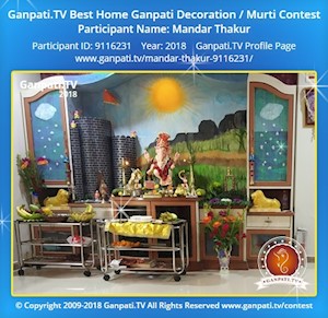 Mandar Thakur Home Ganpati Picture