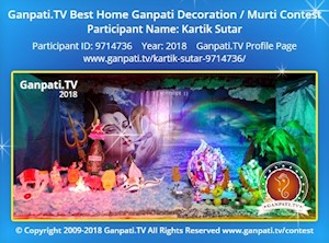 Kartik Sutar Home Ganpati Picture