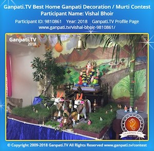 Vishal Bhoir Home Ganpati Picture
